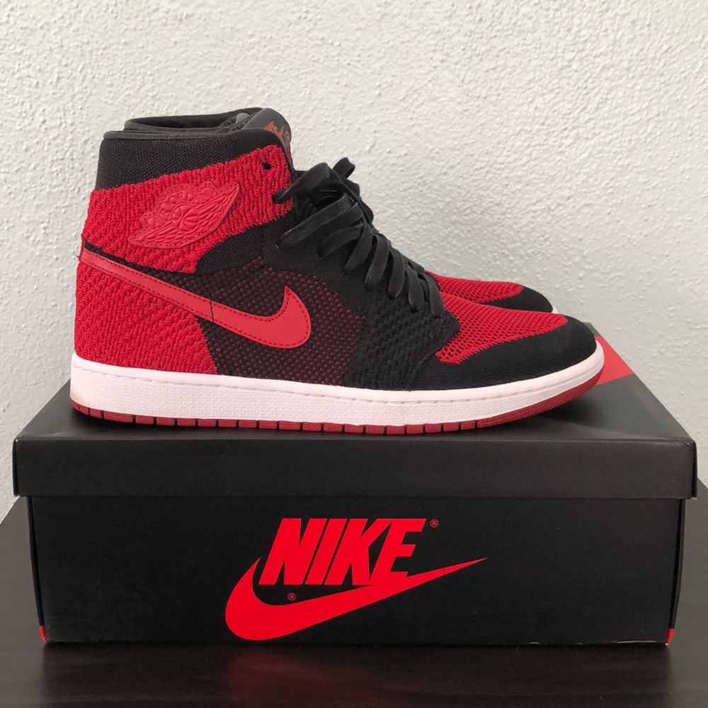 Jordan 1 Retro Bred Flynit size 11